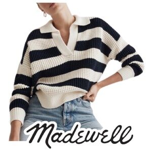 Madewell | Waffle-Knit Henley Sweater